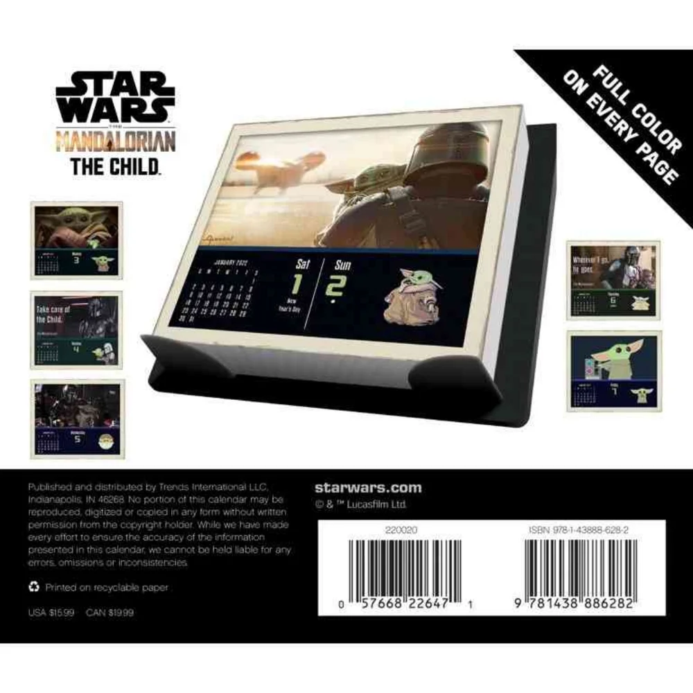The Mandalorian: The Child 2022 Wall Calendar